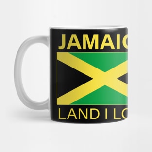 Jamaica Land I Love Jamaican Flag Mug